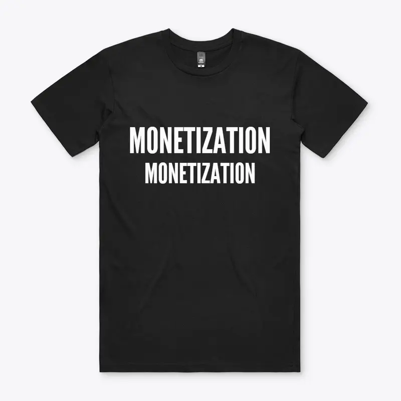 Monetization Premium Tee, Black